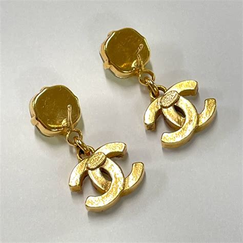 fake chanel earring|non authentic chanel earrings.